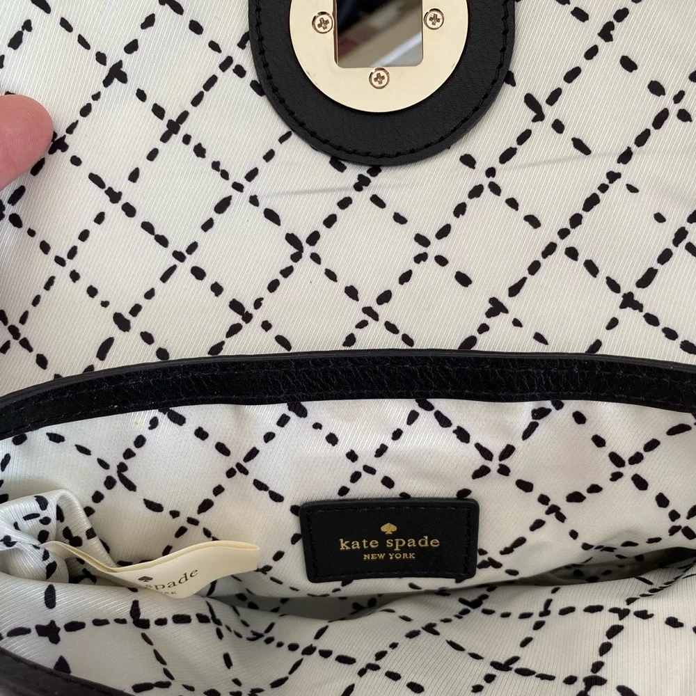 NWT Kate Spade Wallet Wristlet Black Leather - Chrystie Street Evan - Picture 7 of 7